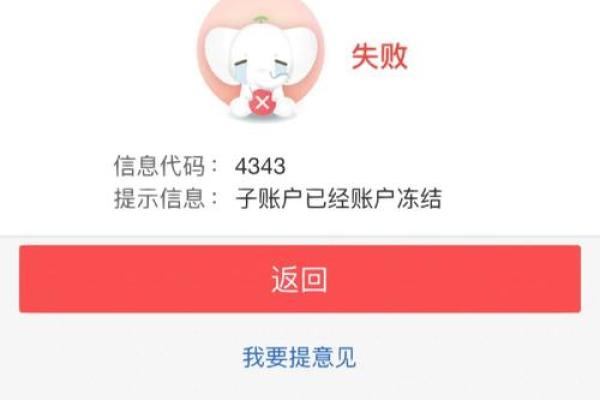 工行4343子账户被冻结啥意思