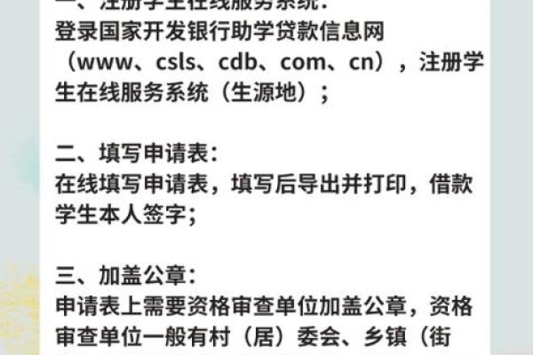 大学生贷款需要什么手续和条件