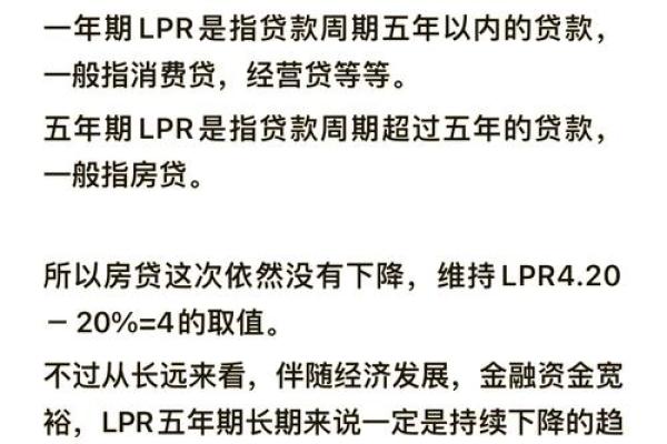 LPR调降意味着什么