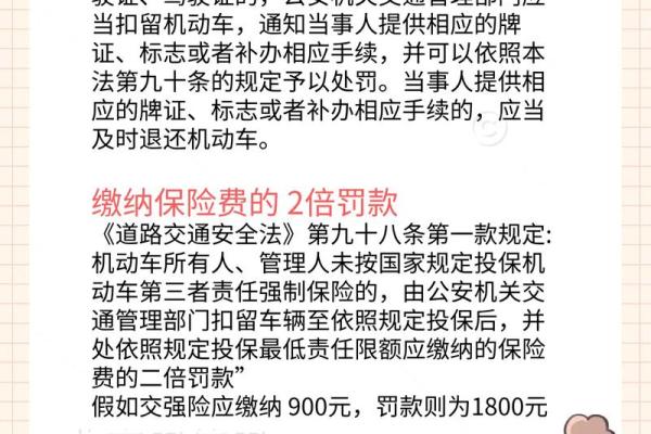 不贴交强险标志怎么处罚