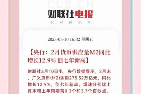 m2货币增加意味什么