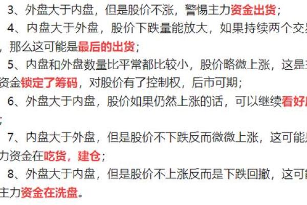 股票里的外盘和内盘是什么意思