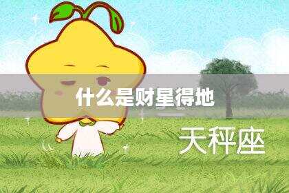 什么是财星得地