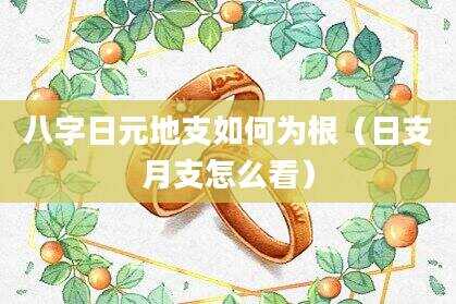 八字日元地支如何为根（日支月支怎么看）
