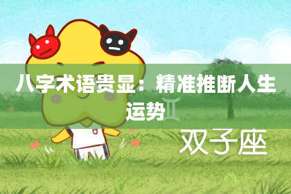 八字术语贵显：精准推断人生运势