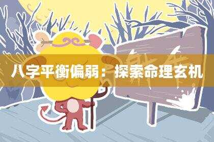 八字平衡偏弱：探索命理玄机
