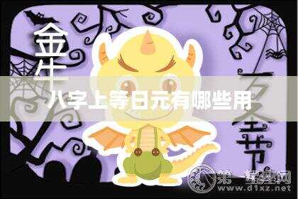 八字上等日元有哪些用