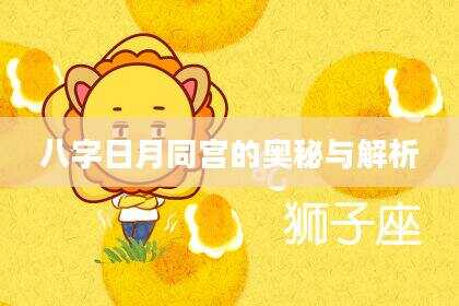 八字日月同宫的奥秘与解析