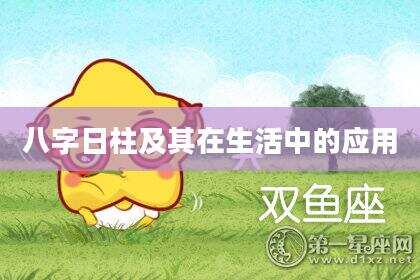 八字日柱及其在生活中的应用