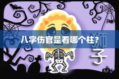 八字伤官是看哪个柱？