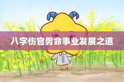 八字伤官男命事业发展之道