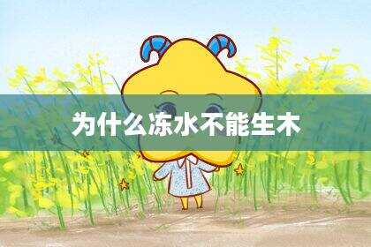 为什么冻水不能生木