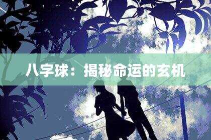 八字球：揭秘命运的玄机