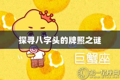 探寻八字头的牌照之谜