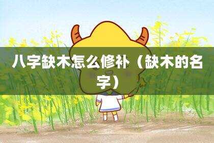 八字缺木怎么修补（缺木的名字）