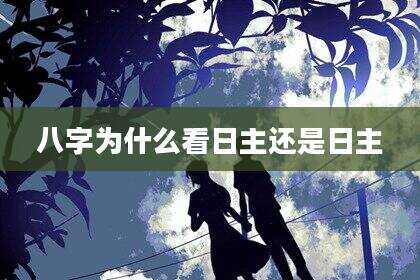 八字为什么看日主还是日主