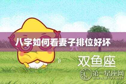 八字如何看妻子排位好坏