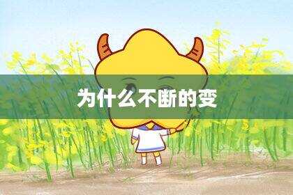 为什么不断的变