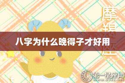 八字为什么晚得子才好用