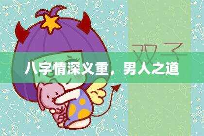 八字情深义重，男人之道