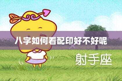 八字如何看配印好不好呢