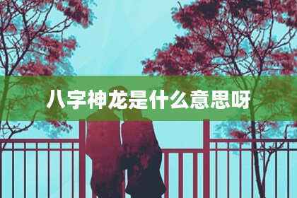 八字神龙是什么意思呀
