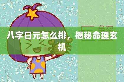 八字日元怎么排，揭秘命理玄机