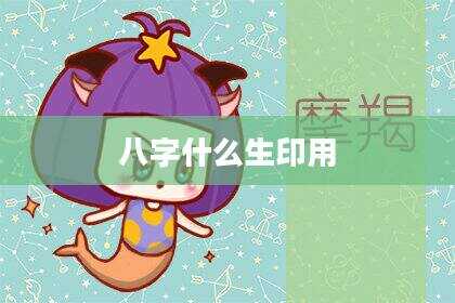 八字什么生印用