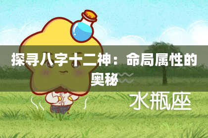 探寻八字十二神：命局属性的奥秘