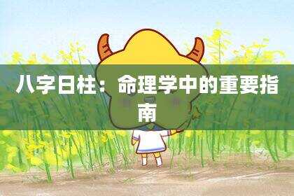 八字日柱：命理学中的重要指南
