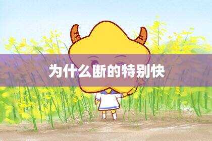 为什么断的特别快