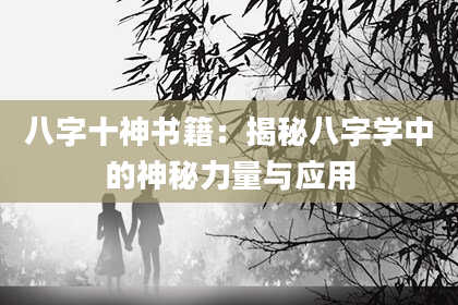 八字十神书籍：揭秘八字学中的神秘力量与应用