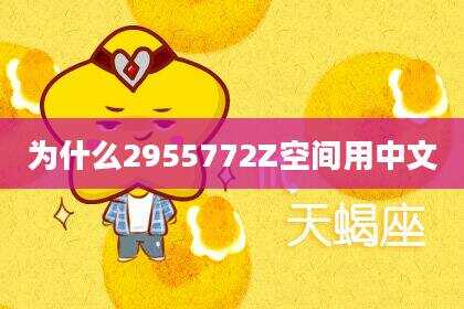 为什么2955772Z空间用中文
