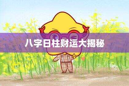 八字日柱财运大揭秘