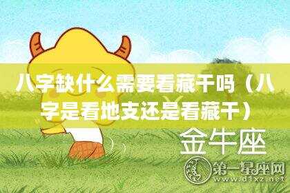 八字缺什么需要看藏干吗（八字是看地支还是看藏干）