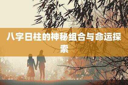 八字日柱的神秘组合与命运探索