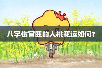 八字伤官旺的人桃花运如何？