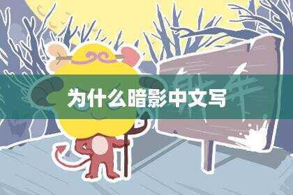 为什么暗影中文写