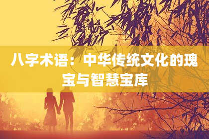 八字术语：中华传统文化的瑰宝与智慧宝库