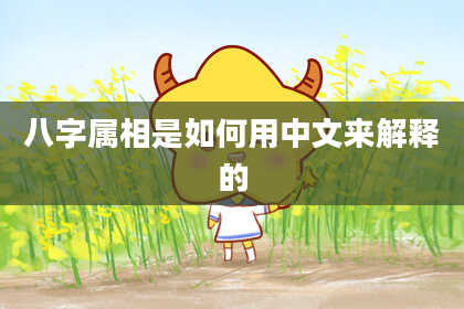 八字属相是如何用中文来解释的