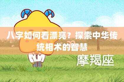八字如何看漂亮？探索中华传统相术的智慧