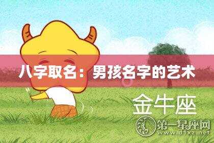 八字取名：男孩名字的艺术