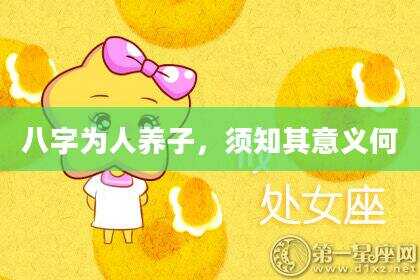 八字为人养子，须知其意义何