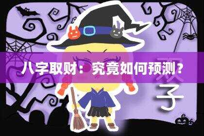 八字取财：究竟如何预测？