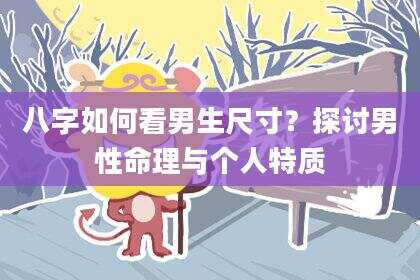 八字如何看男生尺寸？探讨男性命理与个人特质