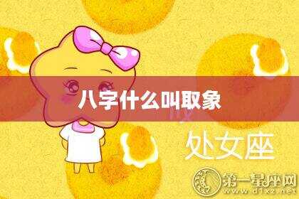 八字什么叫取象