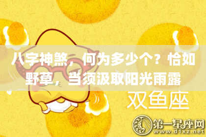 八字神煞，何为多少个？恰如野草，当须汲取阳光雨露