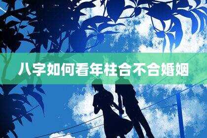 八字如何看年柱合不合婚姻