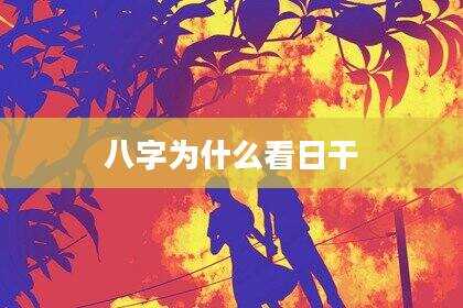八字为什么看日干