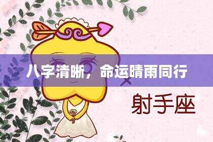 八字清晰，命运晴雨同行